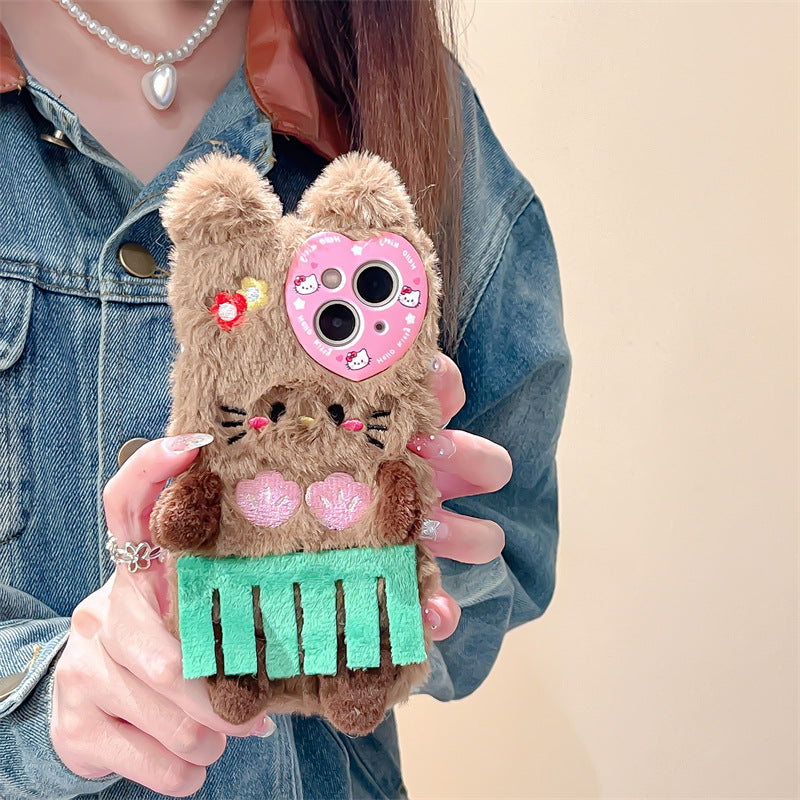 Tropical Brown Teddy Case