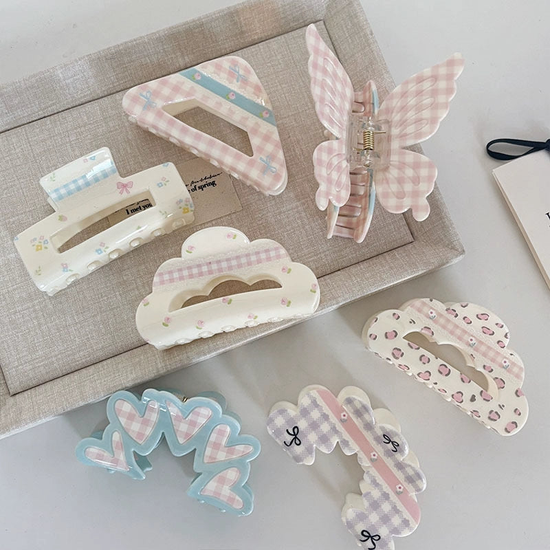 Assorted Pastel Claw Clips