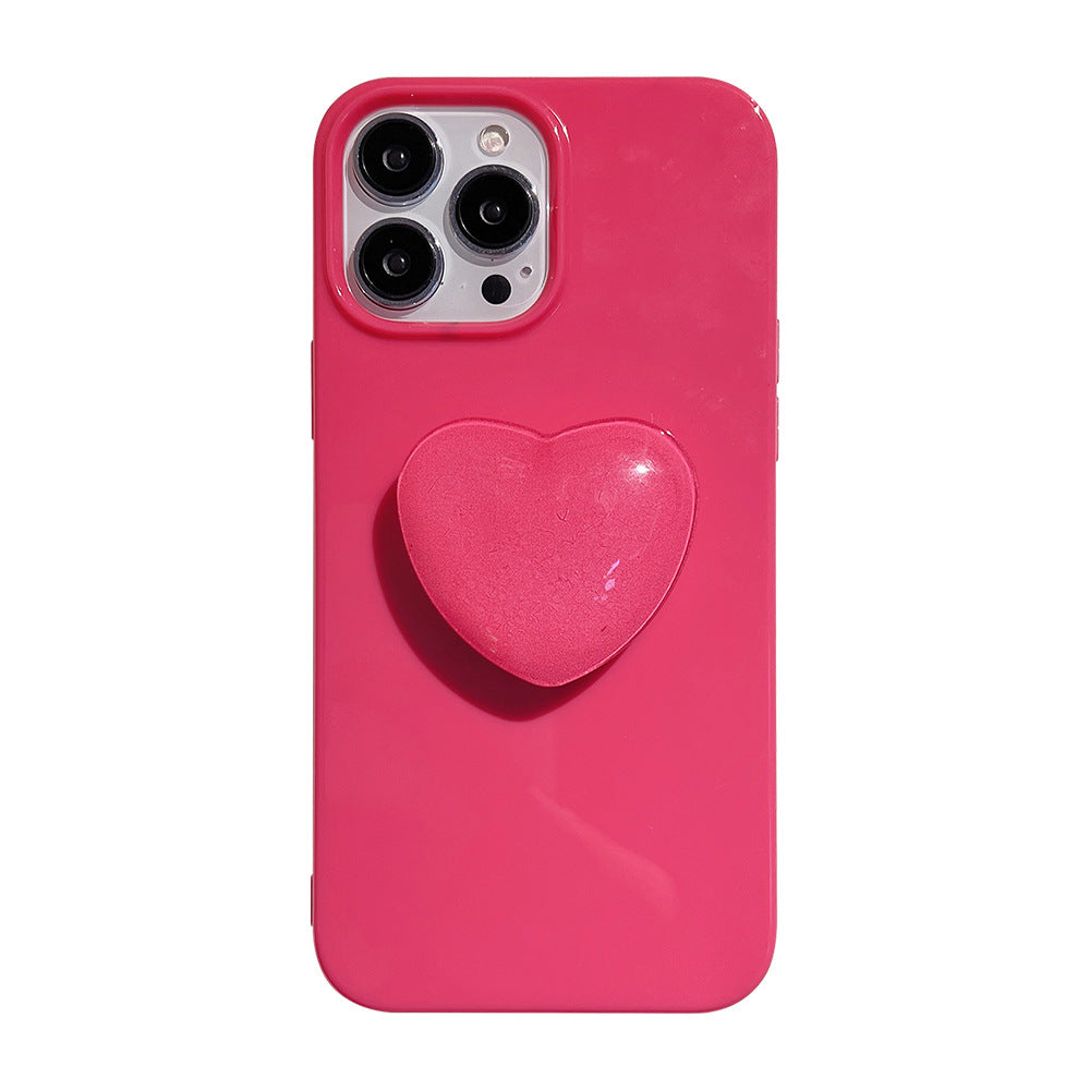 Hot Pink Heart Pop Socket Case