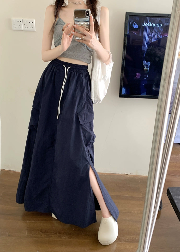 Flowy A-Line Long Maxi Skirt