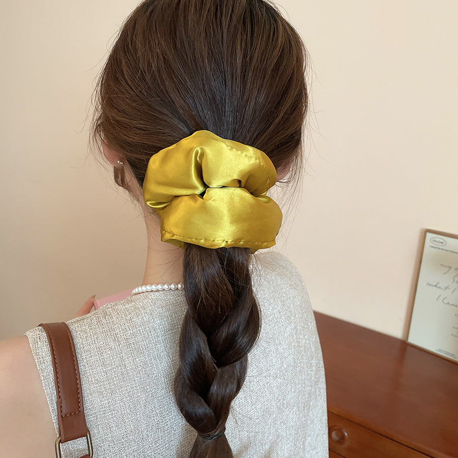 Polka Dot Lace Scrunchie