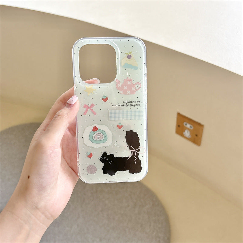 Cute Cat Pastel Sticker Phone Case