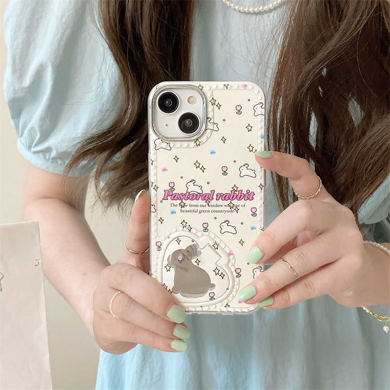 Bunny Flip Mirror Case