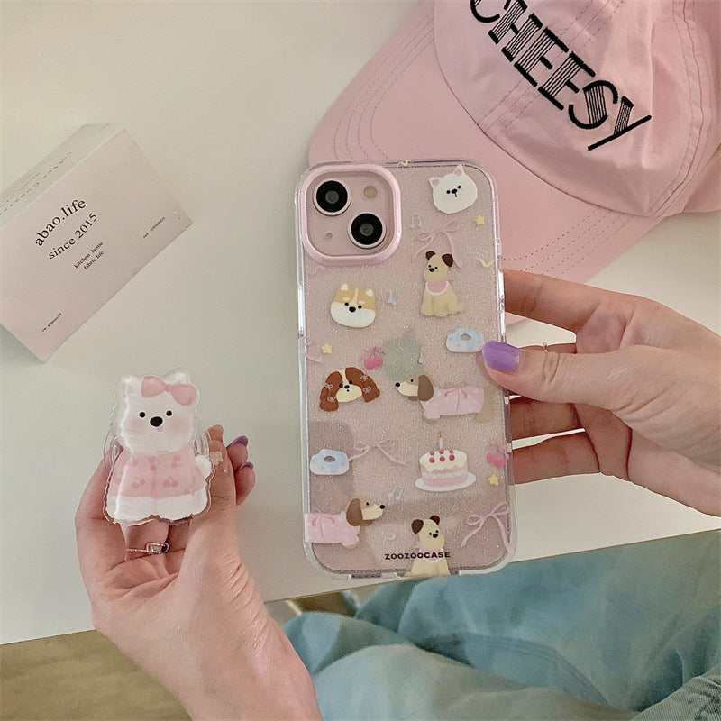 Cute Bear and Dog Phone Case