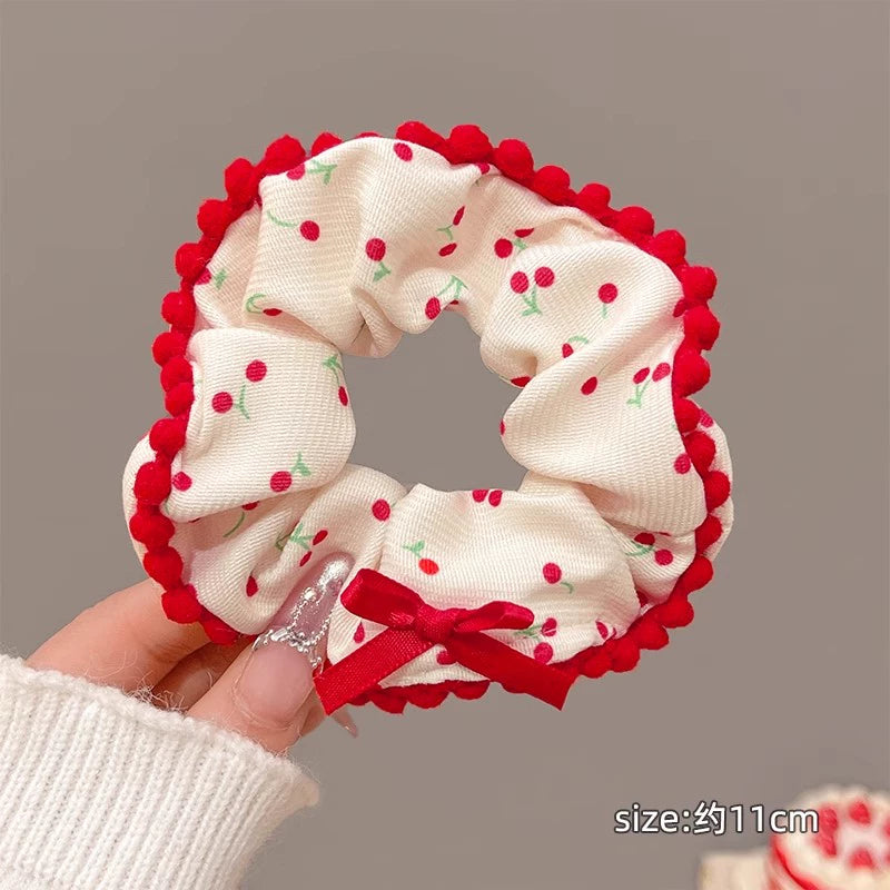 Gentle Elastic Floral Hair Scrunchies