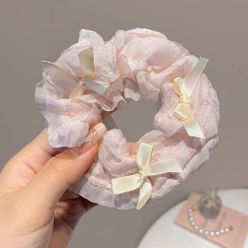 Gentle Elastic Floral Hair Scrunchies