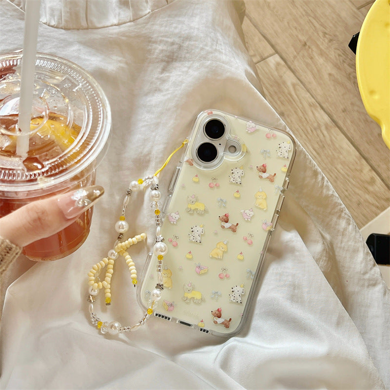 Cute Animal Print Clear Phone Case