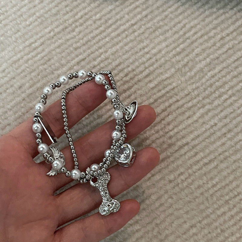 Mini Bone silver Bracelet