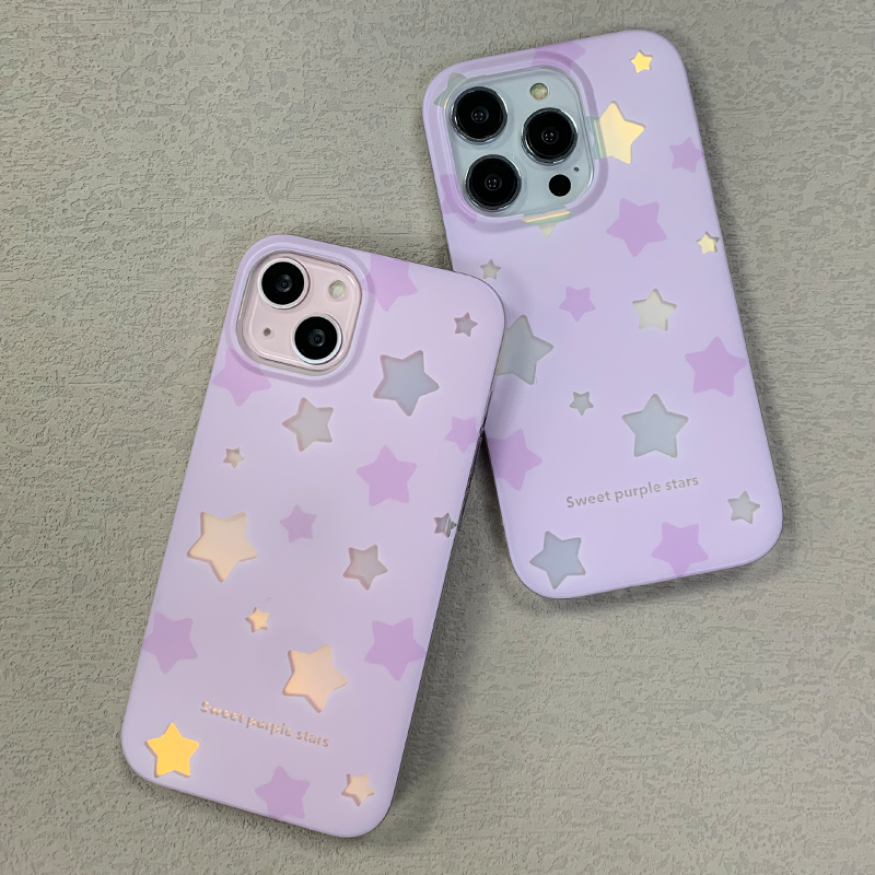 Glitter Star Purple Case