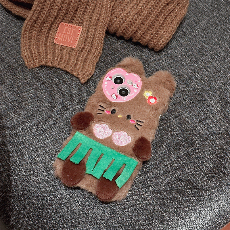 Tropical Brown Teddy Case