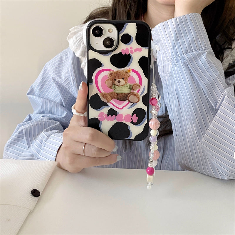 Sweet Teddy Moo Print Case