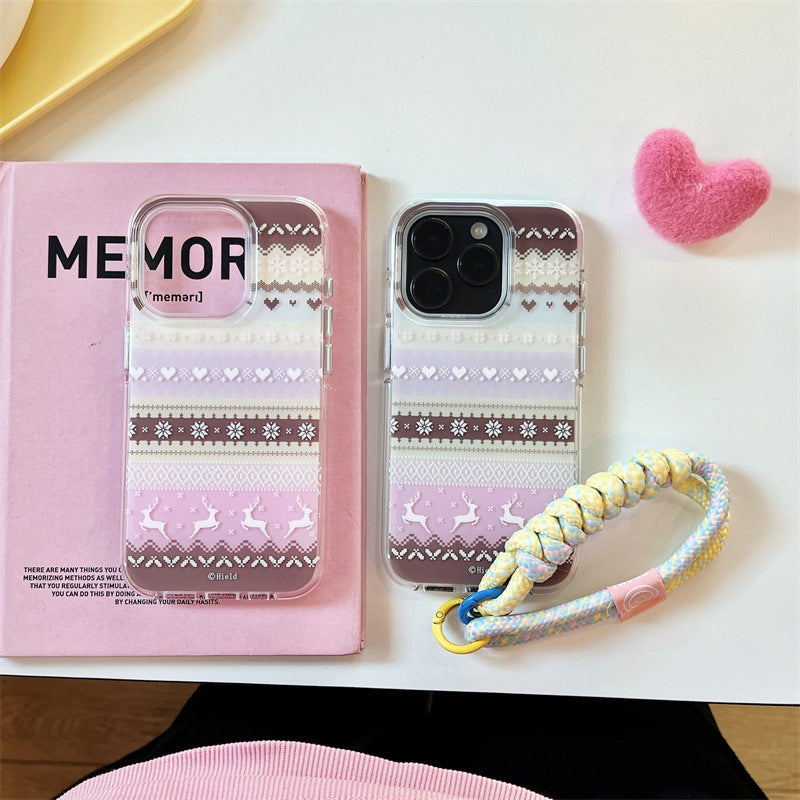 Pastel Knit Pattern Phone Case