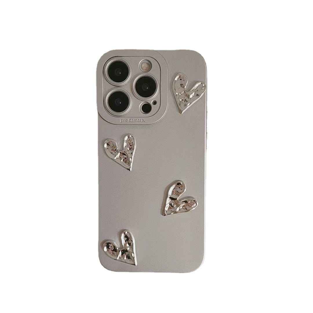 Metal Heart Silver Case