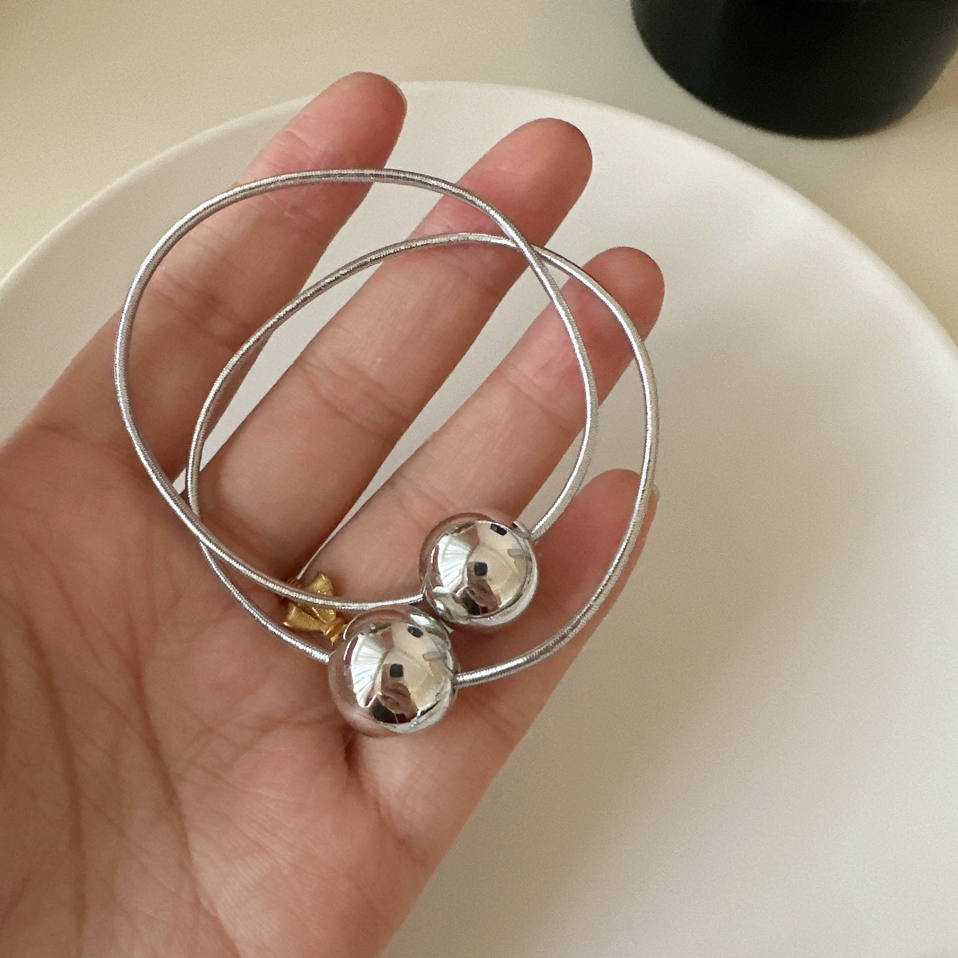 Elastic Hair Bands with Beads