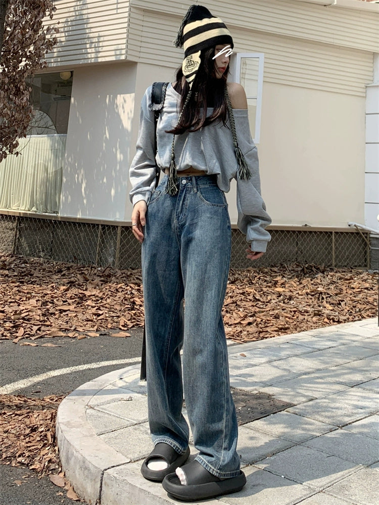 Street Style Straight Jeans