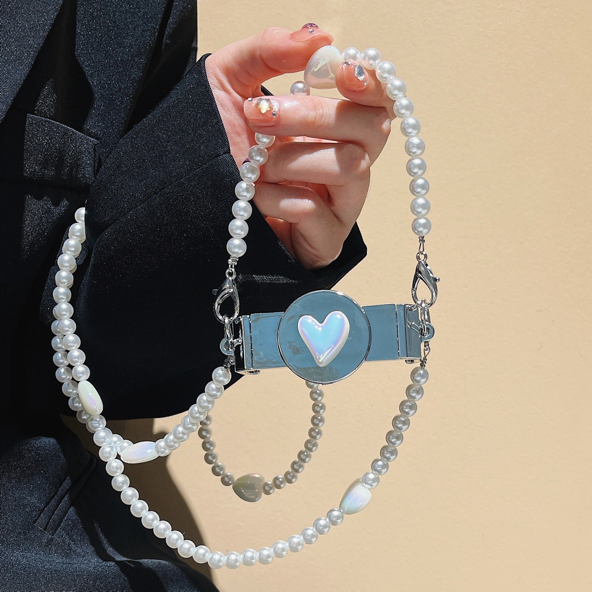 Pearl Heart Chain