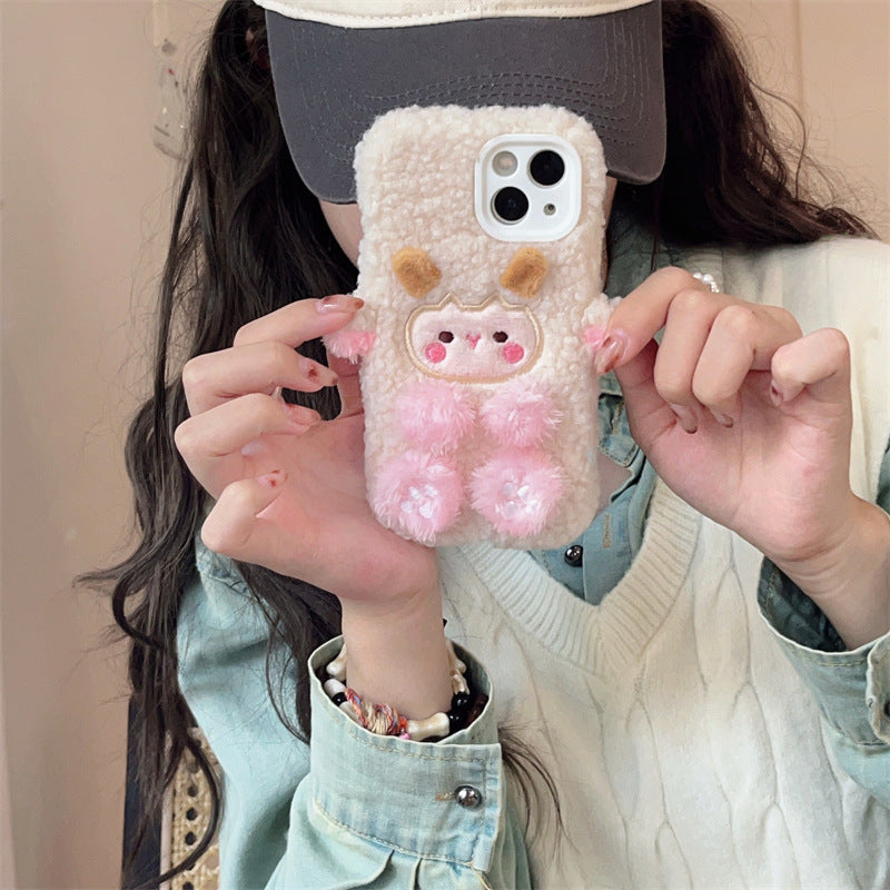 Pink Cute Plushie Case