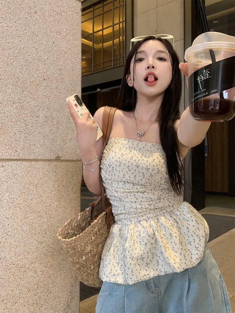 Floral Tube Flare Top