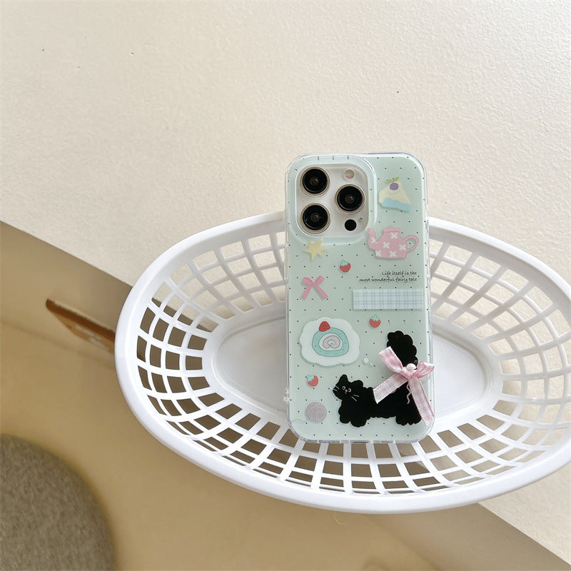 Cute Cat Pastel Sticker Phone Case