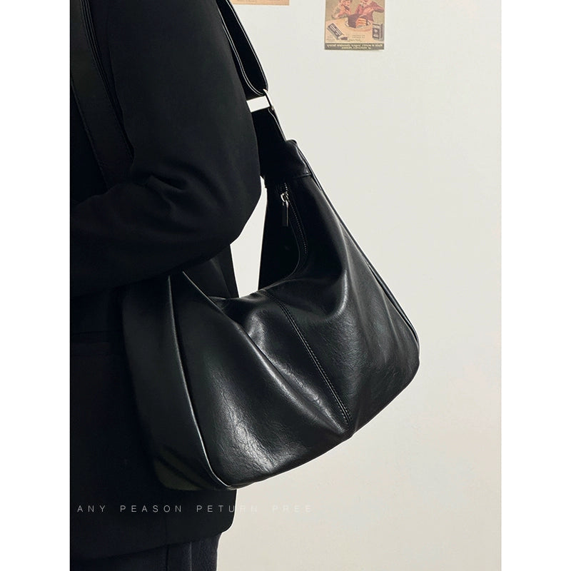 Adjustable Leather Hobo Bag