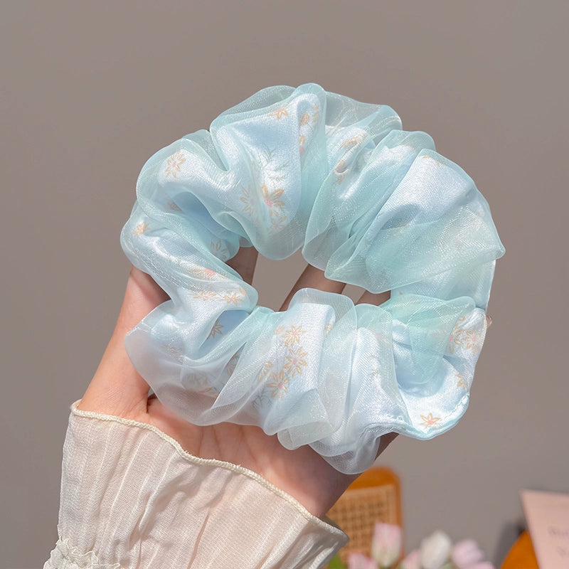 Gentle Elastic Floral Hair Scrunchies