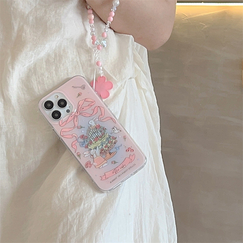 Pink Bow Rabbit Case