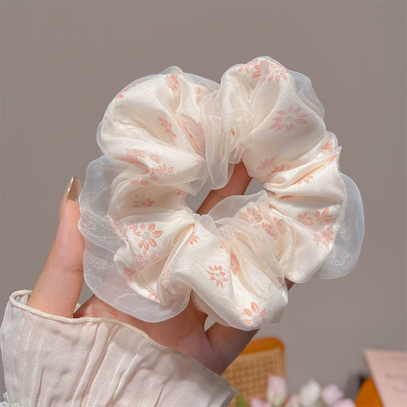 Gentle Elastic Floral Hair Scrunchies