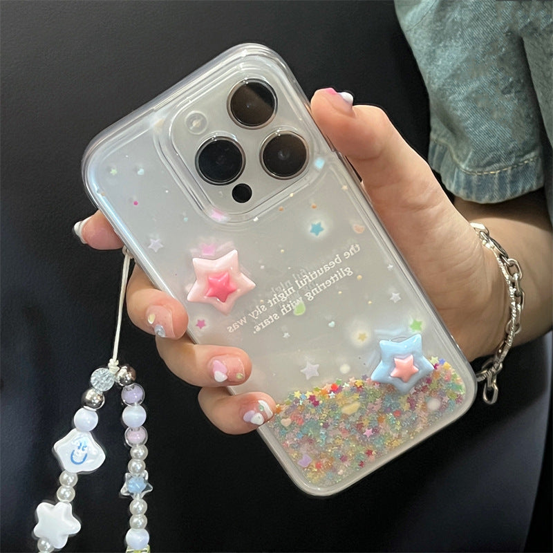 Star Quicksand Transparent Case