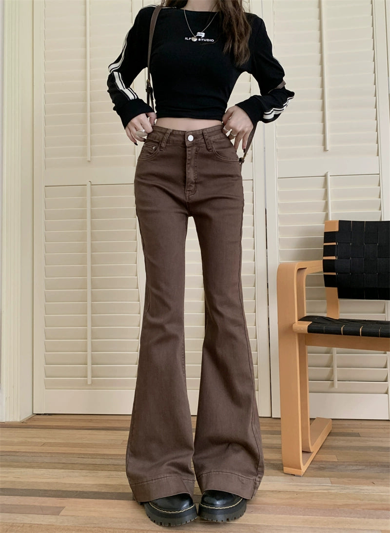Fall Brown Trumpet Jeans