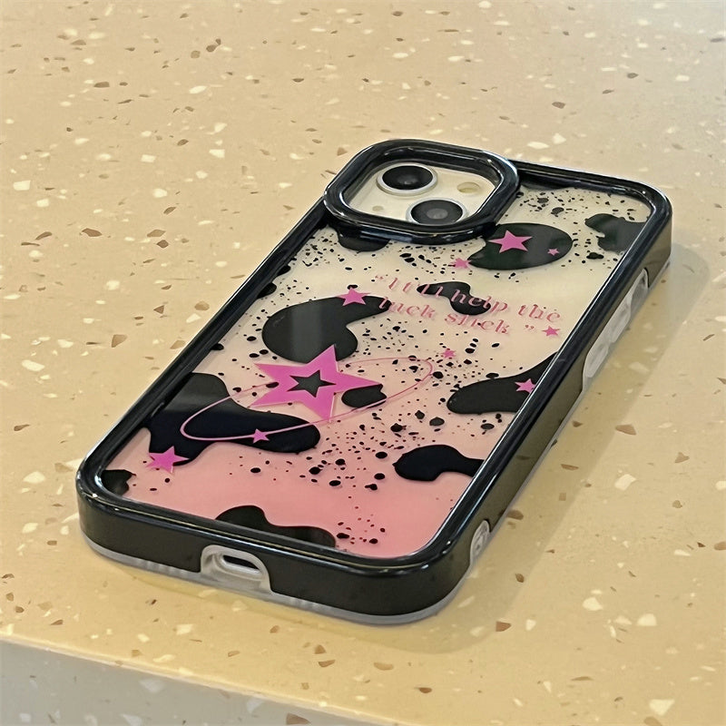 Black and pink stary case