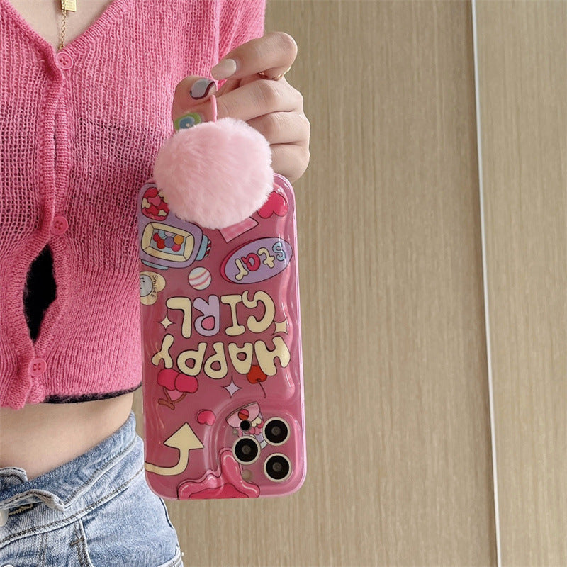 Happy Girl Hotpink Case