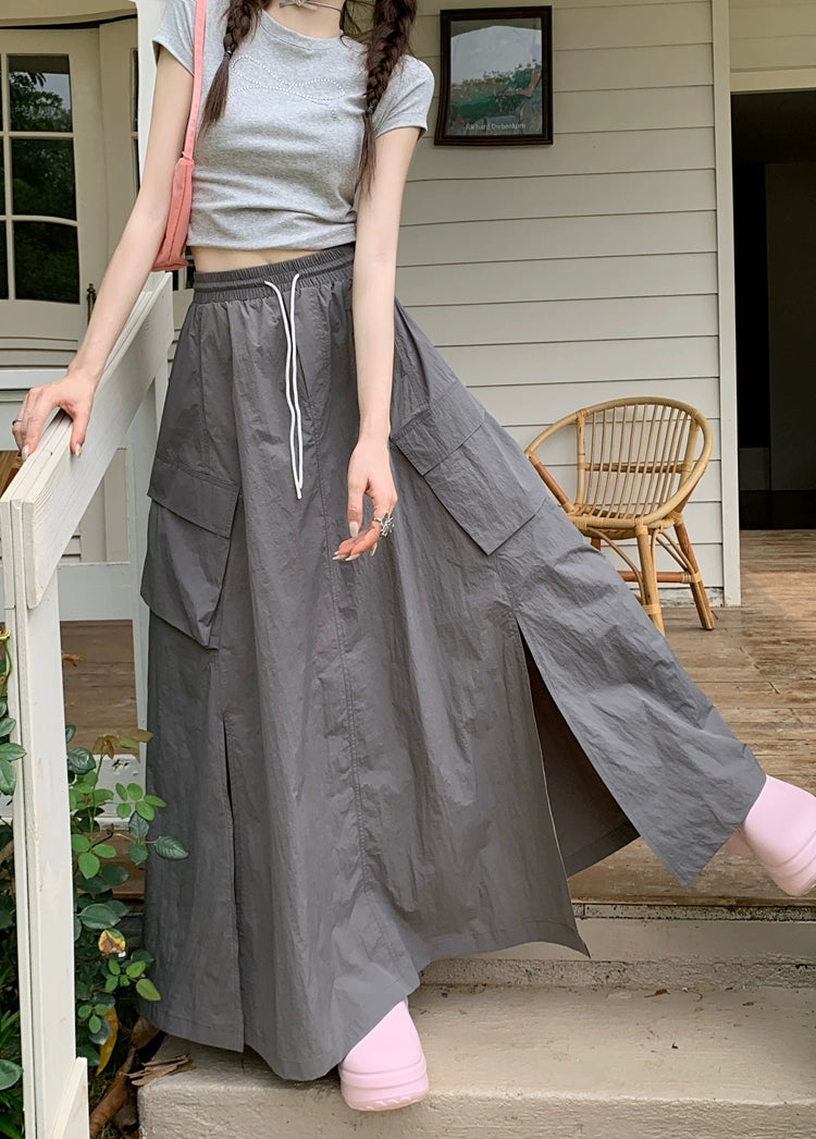 Flowy A-Line Long Maxi Skirt