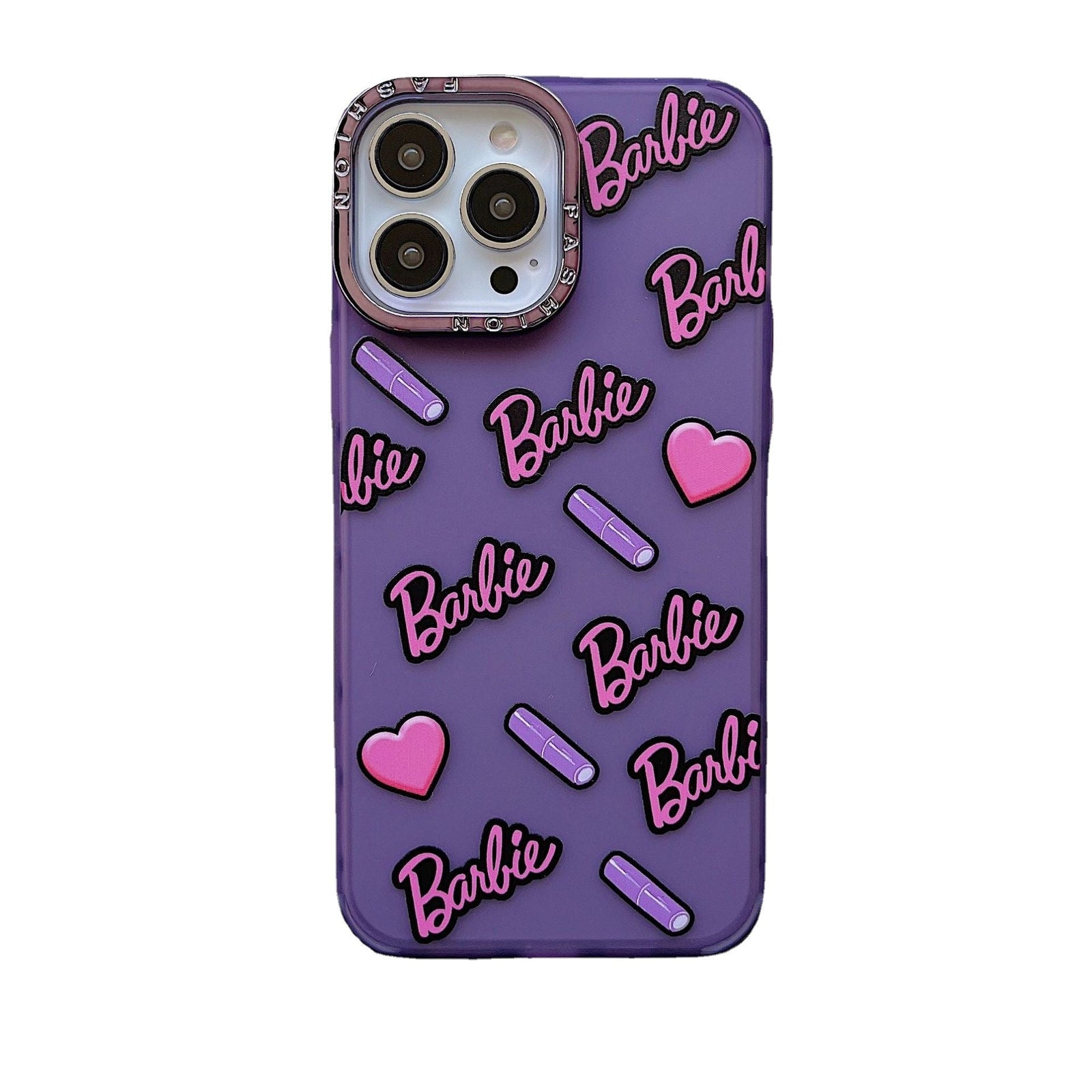 Purple Barble Letters Case