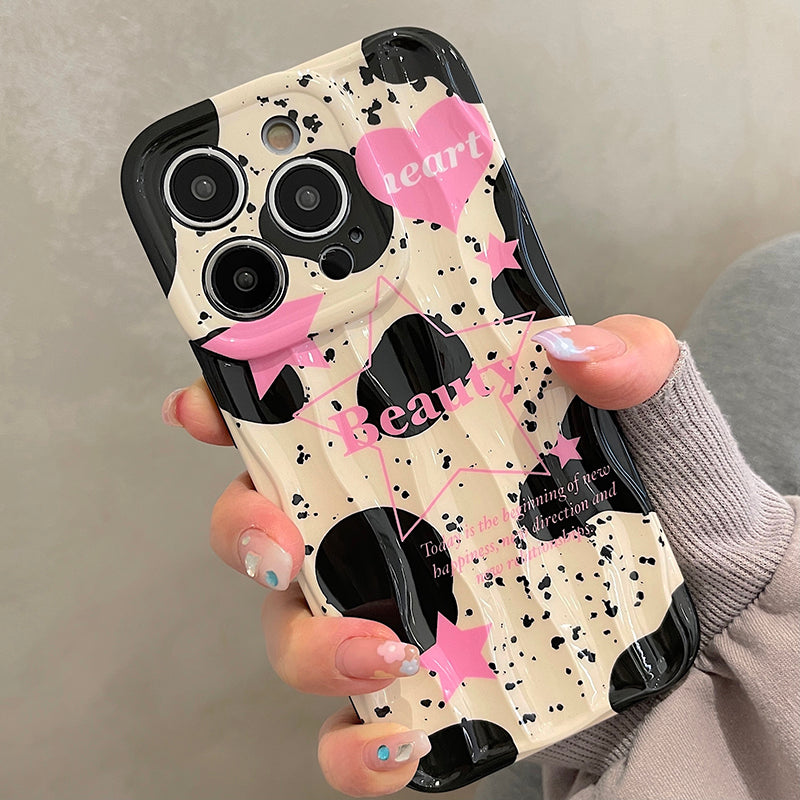 Milky Splash Heart Case