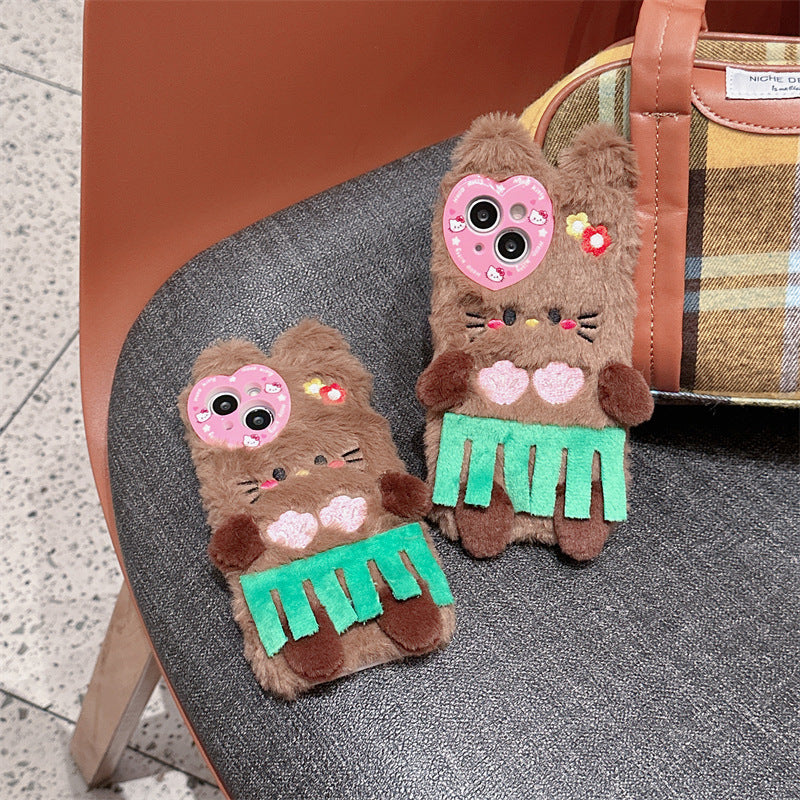 Tropical Brown Teddy Case