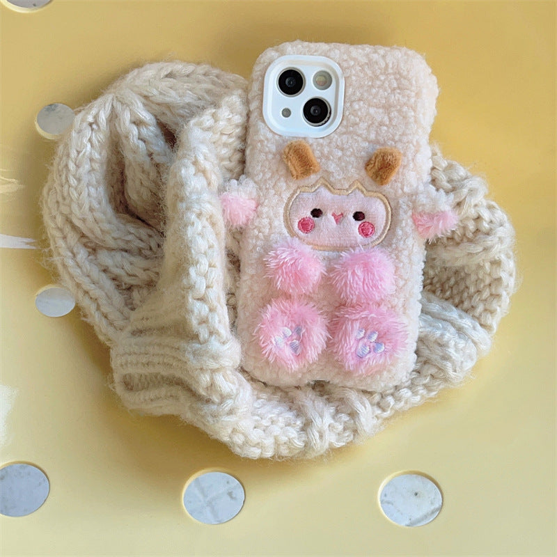 Pink Cute Plushie Case