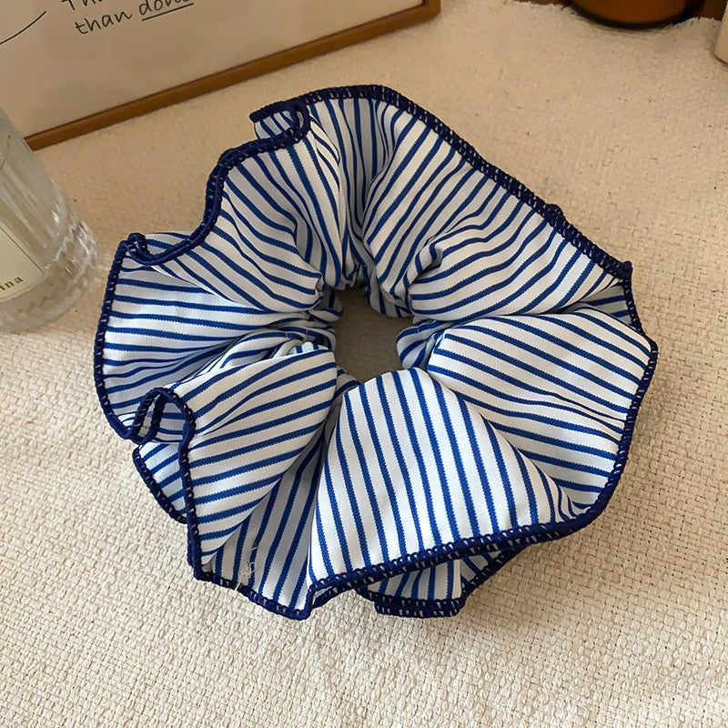 Polka Dot Lace Scrunchie