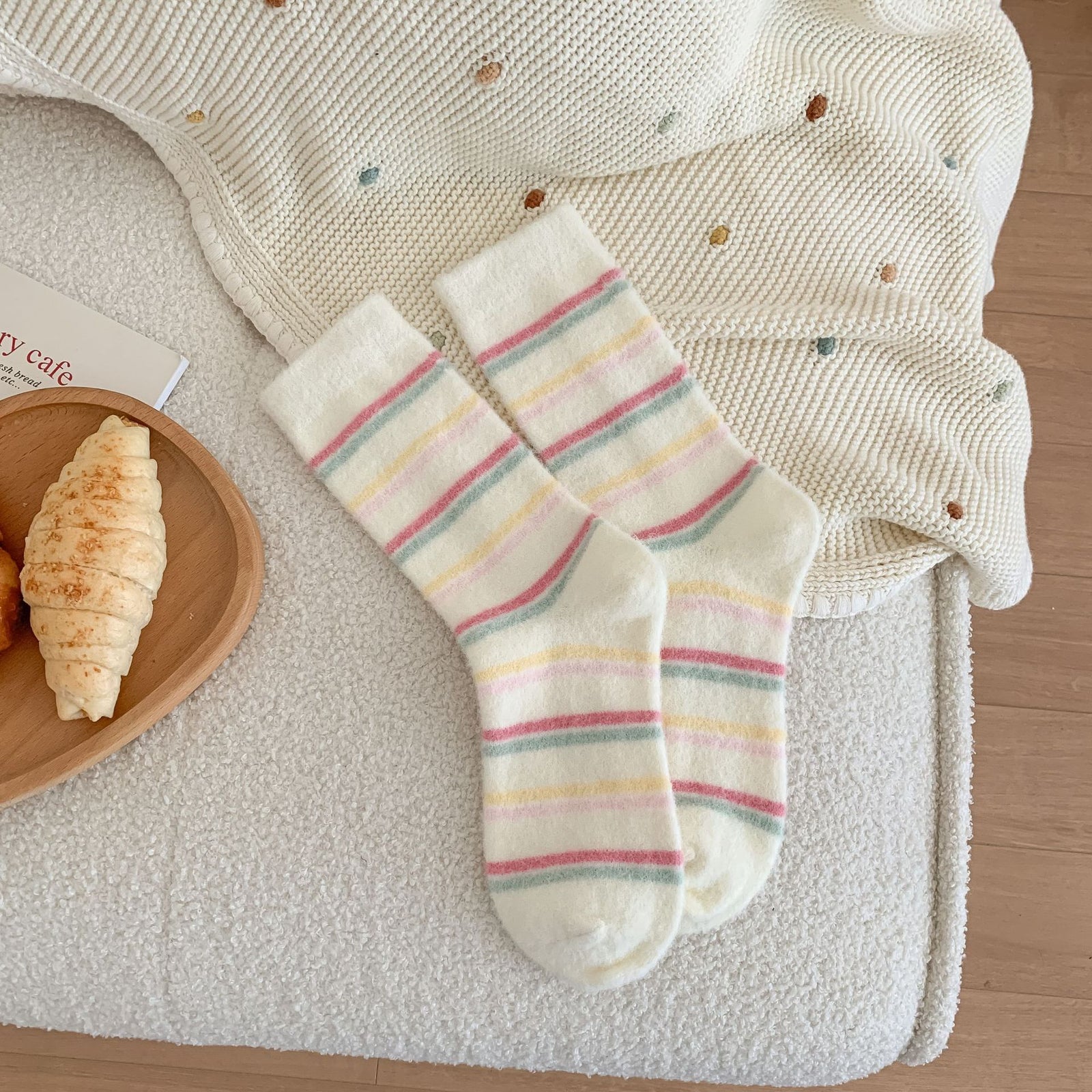 Sweet Pastel Cute Critter Socks