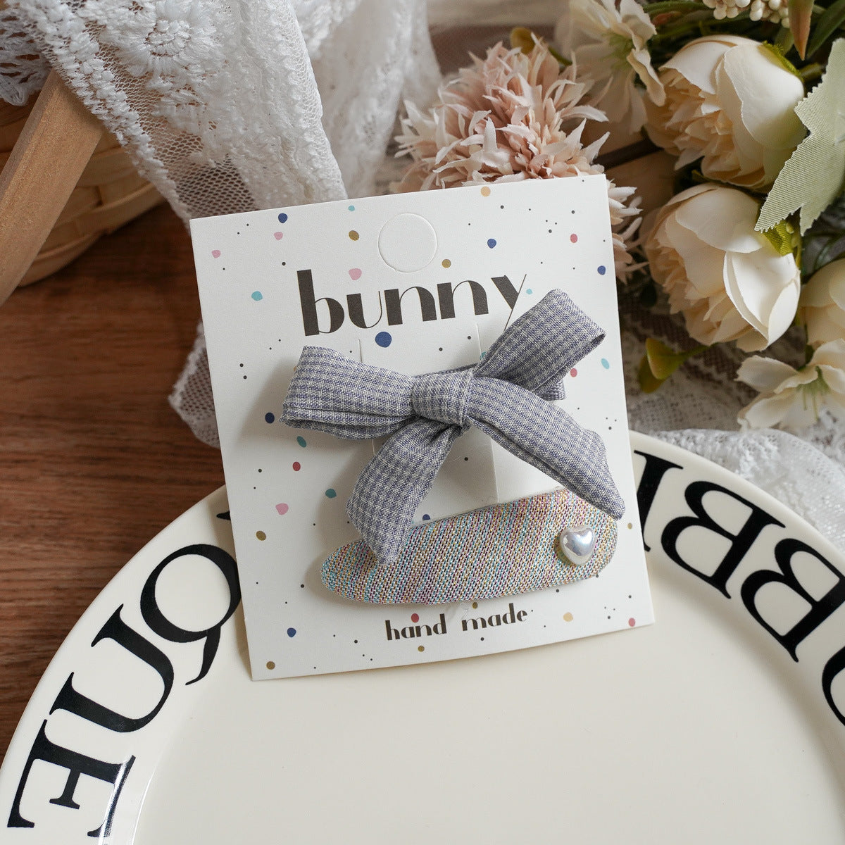 Pastel Lavender Bunny Hair Clips