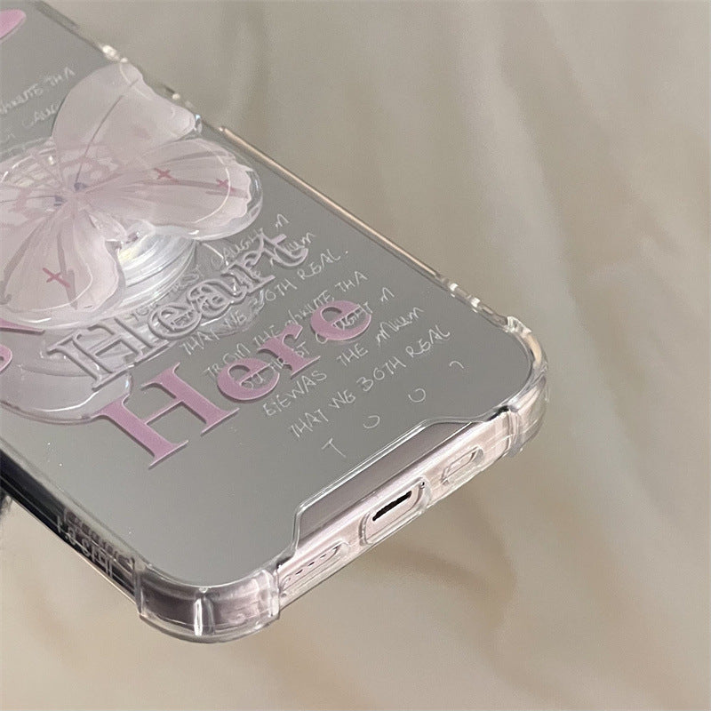 Aesthetic Here Flutter Mirror Case