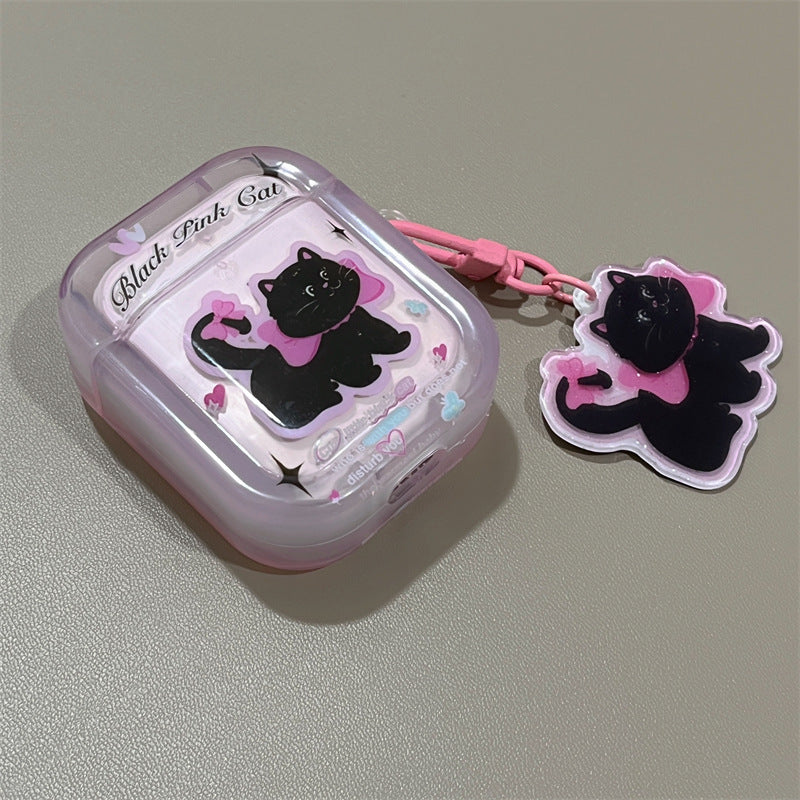 Kitty Noir with Rosy Tint Airpods Case