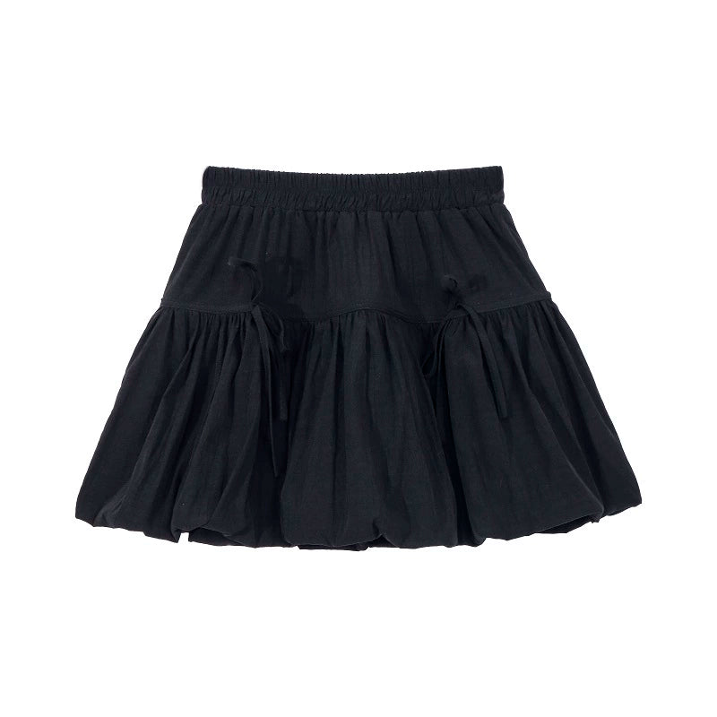 High Waist Pleated Mini Skirt