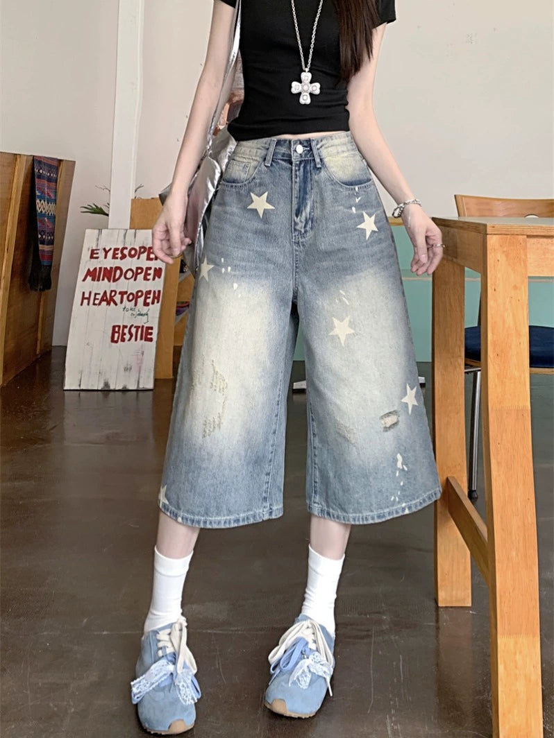 Starry Mid Length Jeans