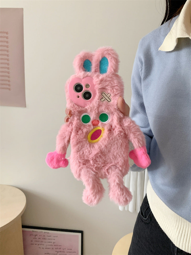 Pink Bunny Mittens Case