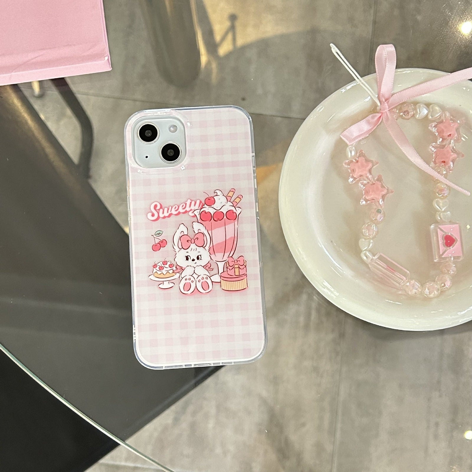 Sweety Bunny Plaid Case