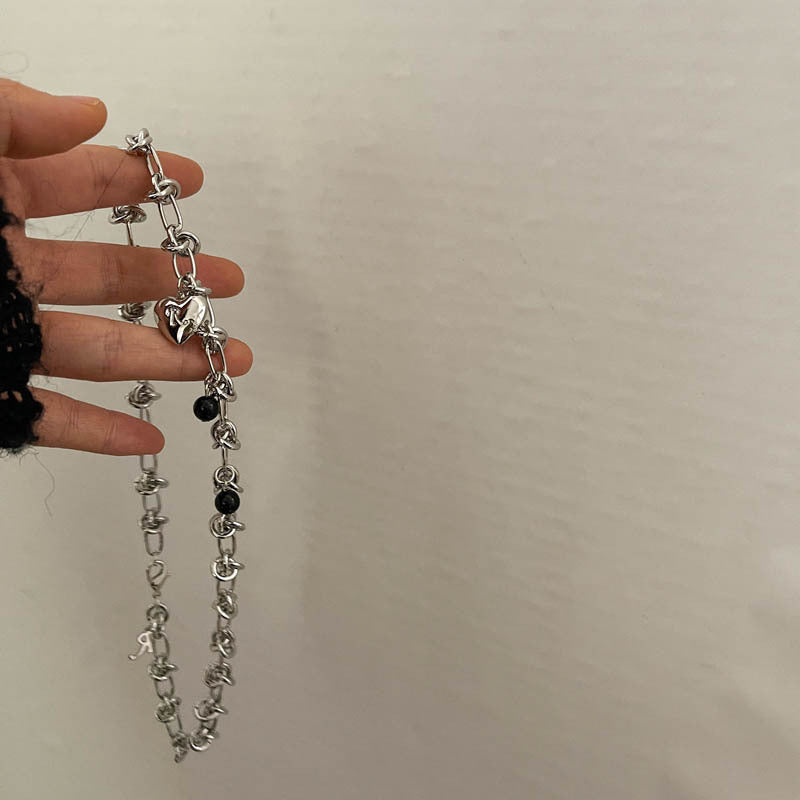 Bramble Heart Silver Necklace