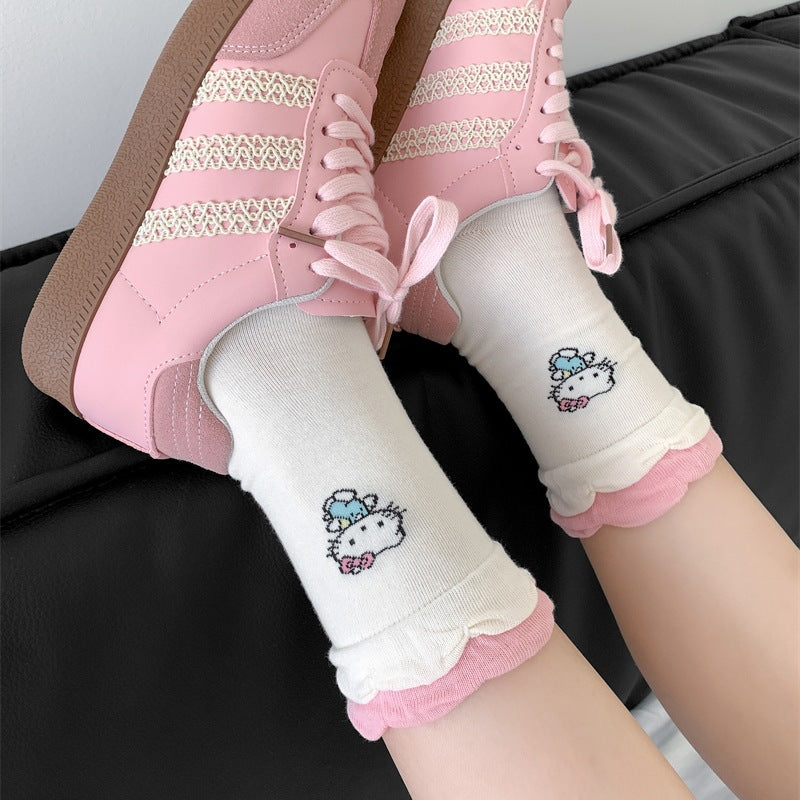 Hello Kitty Ruffled Anklets