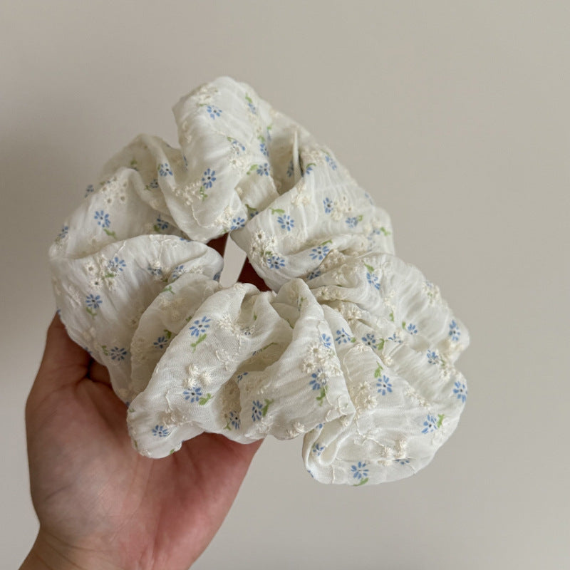 Floral Gingham Fabric Hair Accessories