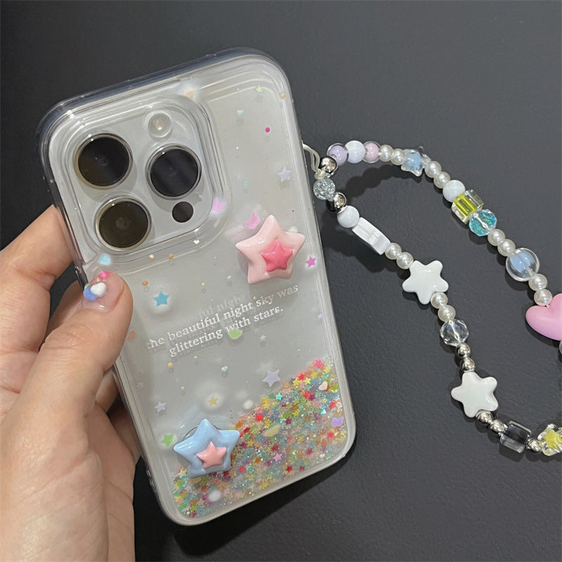 Star Quicksand Transparent Case