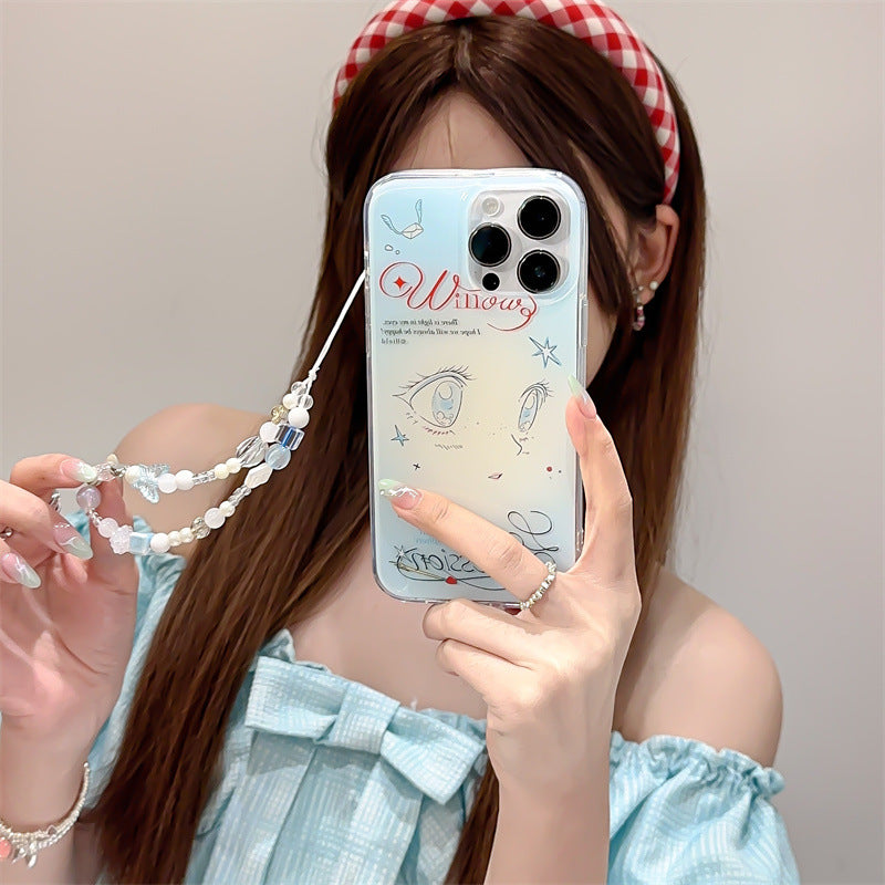 Artistic Eye Design Clear Phone Case